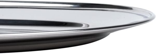 صينية ستانلس ستيل موديل بيضوي Stainless steel platter Oval shape