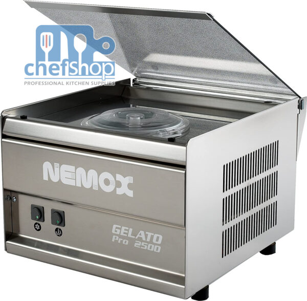 ماكنة لصنع الايس كريم ستانلس ستيل  professional ice cream maker Nemox Gelato Pro 2500 Plus