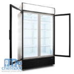 ثلاجة عامودية بابين - ابواب زجاجية 800L Double Door Upright Display Fridge - Glass Door