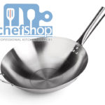 ووك مصنوع من الستانلس ستيل يد واحدة مستديرة 36 سم Stainless steel Wok One round hand 36 cm