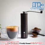 مطحنة قهوه يدويه / ستانلس - عامودية Manual coffee grinder: Ceramic coffee bean grinder