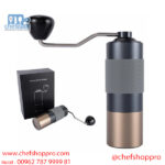 مطحنة يدوية ستيل مدهون مع حجر ستيل  Manual Coffee Grinder - Stainless Steel 420 Burr, Wooden Handle, Portable & Gift-Worthy. Grind Your Beans to Perfection