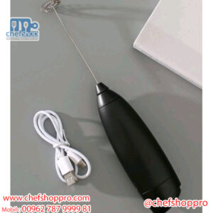 خفاقة نسكافيه - قابلة للشحن  Portable Rechargeable Mini Milk Frother + Whisk Mixer + Usb Charging Cable