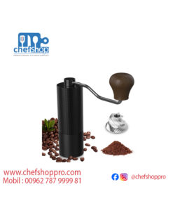 مطحنة بن يدوية / ستيل اسود  Hand Coffee Grinder Capacity 25-30g