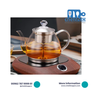 إبريق شاي زجاجي مقاوم للحرارة، غلاية شاي متعددة الوظائف Heat-resistant Glass Teapot Multifunctional Teapot Kettle