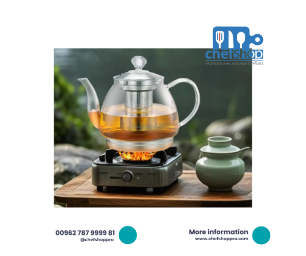 إبريق شاي زجاجي مقاوم للحرارة، غلاية شاي متعددة الوظائف Heat-resistant Glass Teapot Multifunctional Teapot Kettle