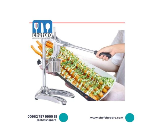 مكبس بطاطا يدوي اصابع Long French Fries Maker - Manual 30cm Evenly Pressing Fries Extruder - Stainless Steel Potato Squeezer for Restaurants